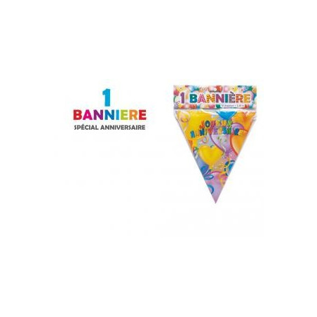 ANNIVERSAIRE : BANNIERE 10 FANIONS