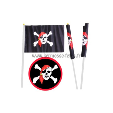 DRAPEAU PIRATE 14 x 21 cm