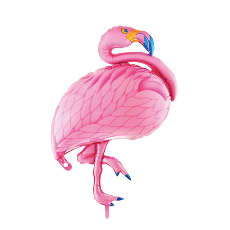 BALLON ALUMINIUM FLAMAND ROSE 70cm