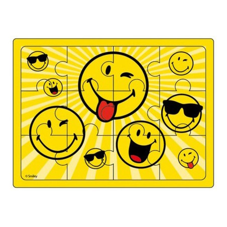 PUZZLE CARTON SMILEY® 12 pièces 12x8.5cm