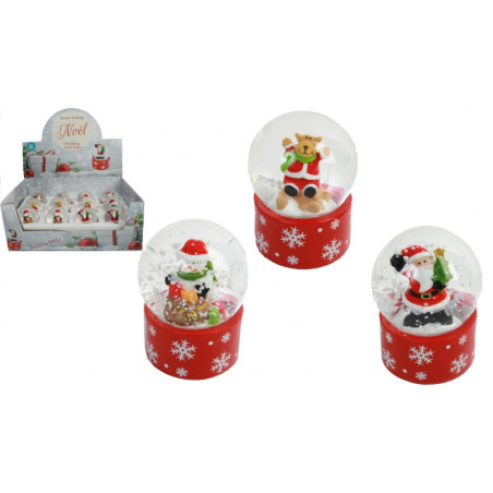 BOULE A NEIGE DE NOEL 6 cm