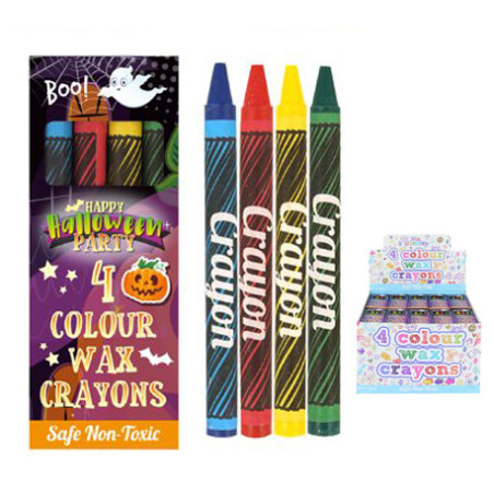 BOITE DE 4 CRAYONS DE CIRE " HALLOWEEN "