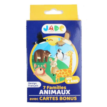 JEU DE 7 FAMILLE " les ANIMAUX " avec CARTES BONUS