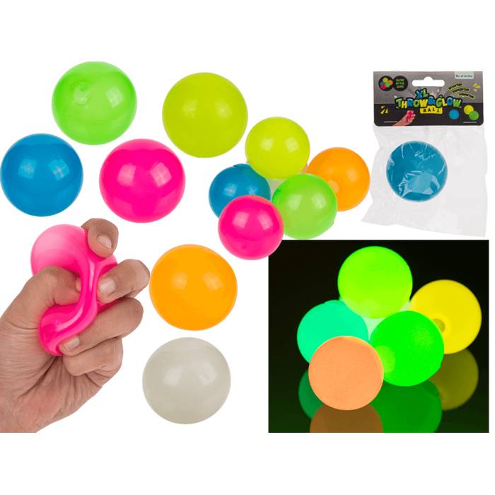 Eeneme Lot de 8 balles anti-stress phosphorescentes – Balles murale
