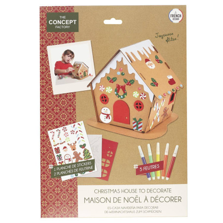 MAISON DE NOEL A CONSTRUIRE ET A DECORER