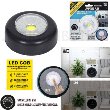 LAMPE LED COB  À PRESSION