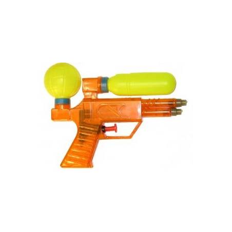 PISTOLET à EAU 17cm DOUBLE JETS 2 RESERVOIRS