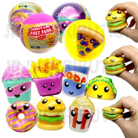 SOFT & SQUISHY FAST FOOD EN CAPSULE Ø 6.5CM