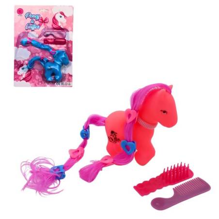 PONEY A COIFFER AVEC ACCESSOIRES 10 CM