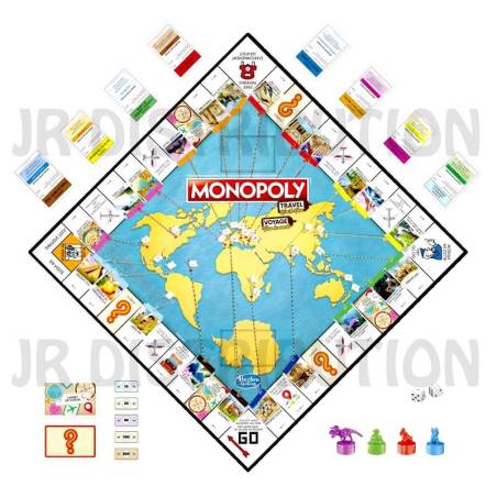 MONOPOLY "VOYAGE AUTOUR DU MONDE"