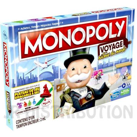 MONOPOLY "VOYAGE AUTOUR DU MONDE"