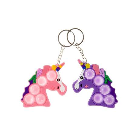 PORTE CLEFS POP-IT LICORNE