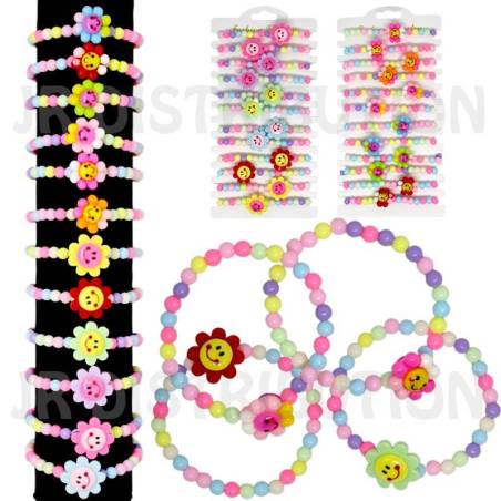 BRACELET ELASTIQUE AVEC FLEURS