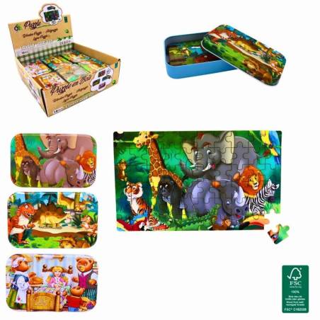 SUPERBE BOITE METAL + PUZZLE 60 pcs