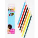 BOITE DE 6 CRAYONS DE COULEURS " BARBIE ™ "