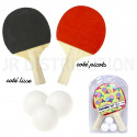 SET DE PING PONG : 2 RAQUETTES + 3 BALLES