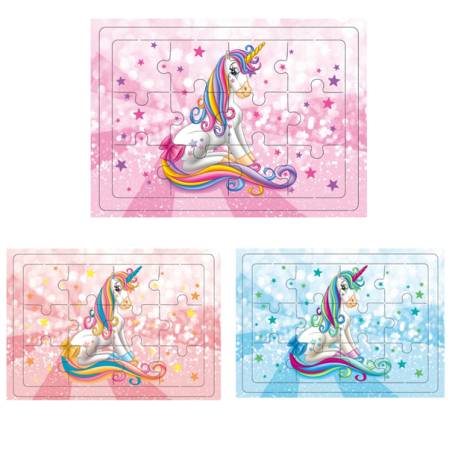 PUZZLE 12pcs  " LICORNE " 8.5 x 12 cm