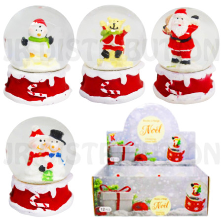 BOULE A NEIGE DE NOEL 6 cm