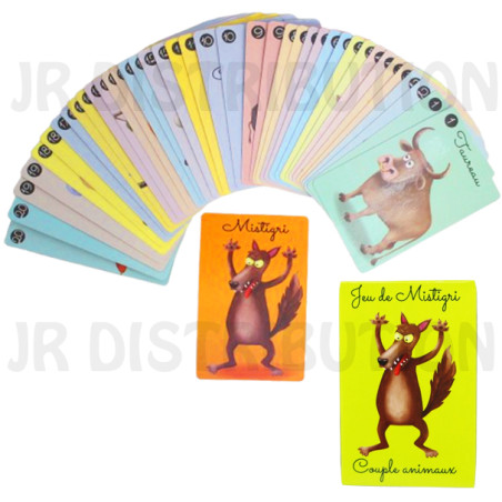 JEU DE MISTIGRI COUPLE D'ANIMAUX