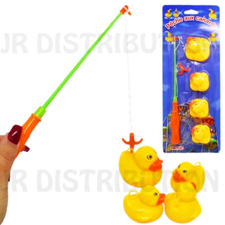 KIT PÊCHE AUX CANARDS : 1 CANNE + 4 CANARDS