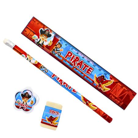 PAPETERIE PIRATE  (Set de 4 Pièces)