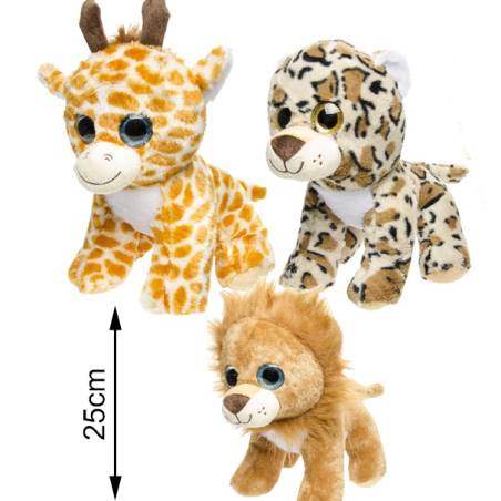 PELUCHE ANIMAL JUNGLE 25 cm