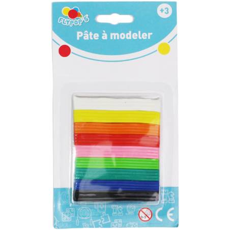 PATE à MODELER 60 gr 9 couleurs