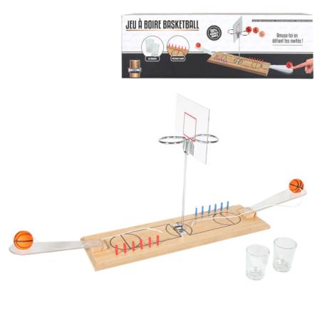 JEU A BOIRE BASKETBALL + 2 VERRES SHOOTER